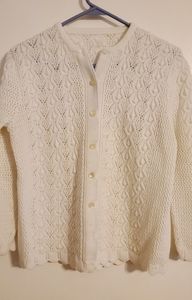 Vintage Granny Chic Sweater - Small/Medium